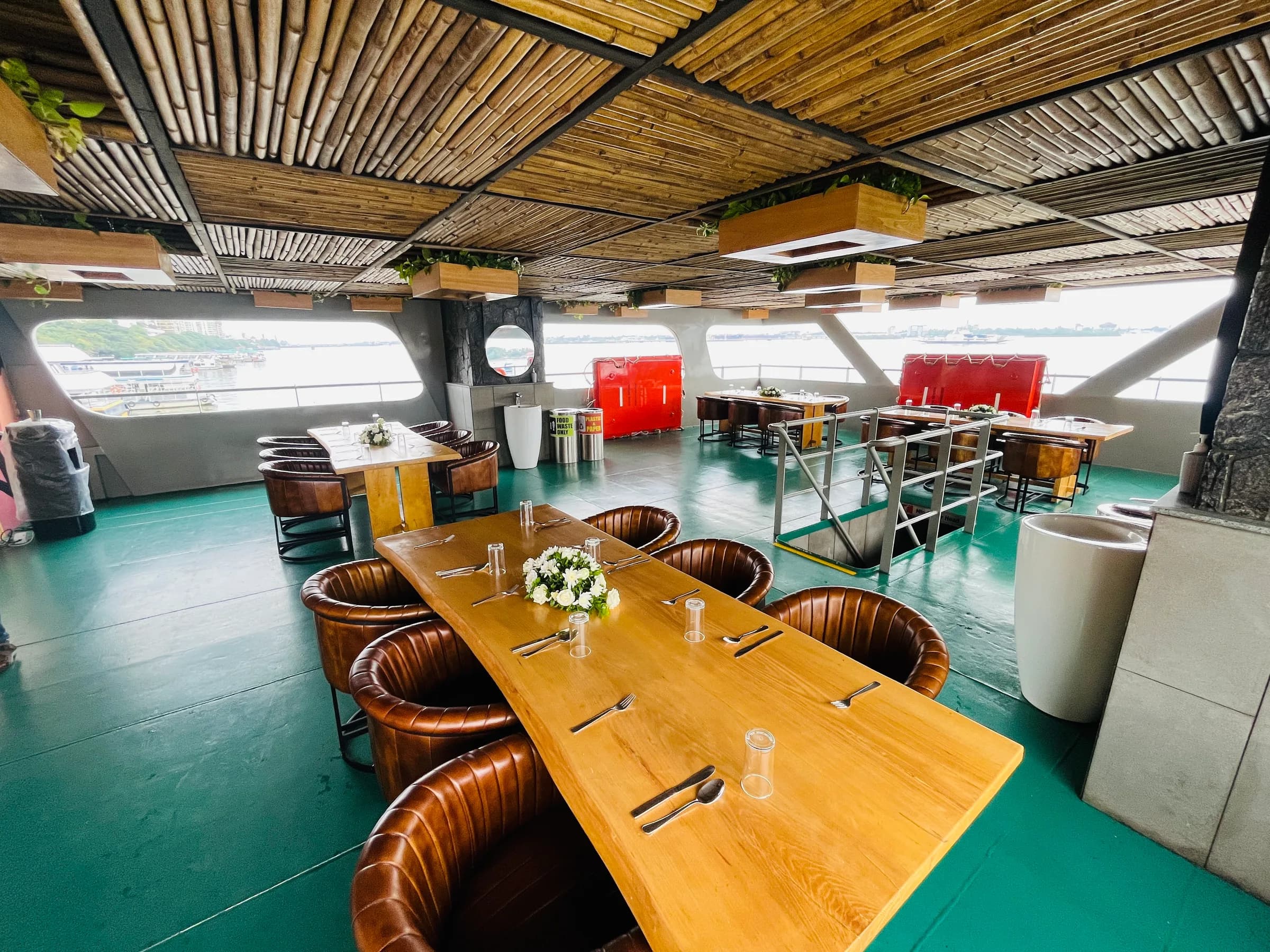 Table set for dinner aboard Classic Imperial