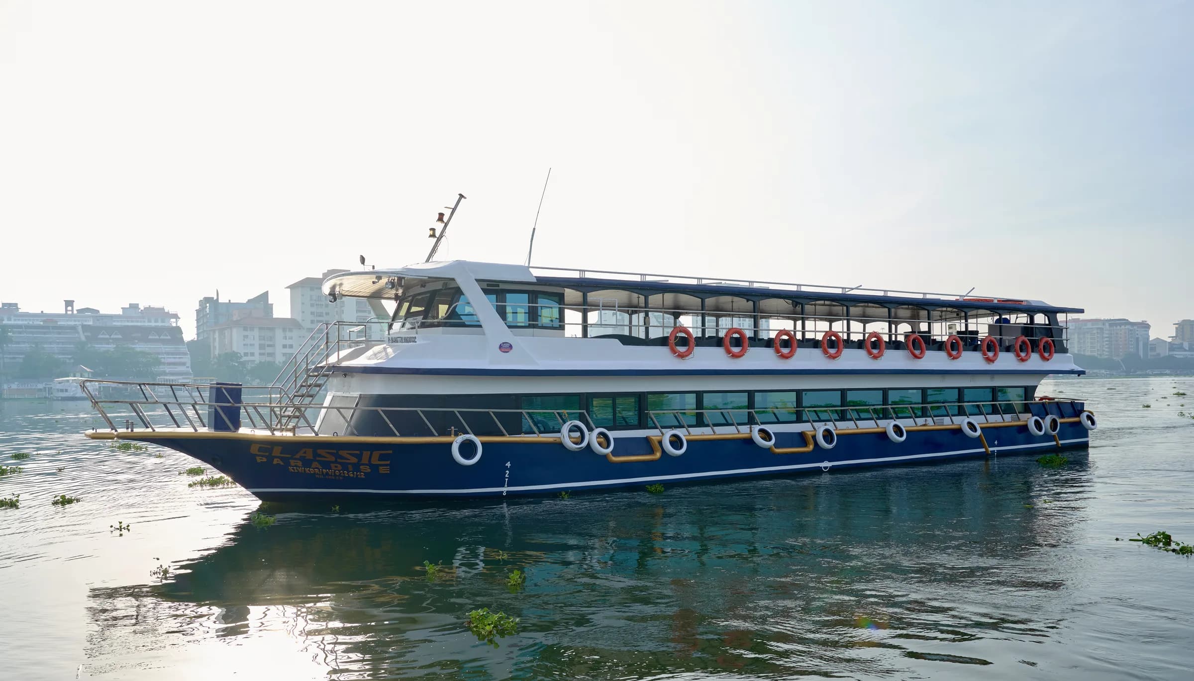 Wedding reception on a boat cruise options in Kochi